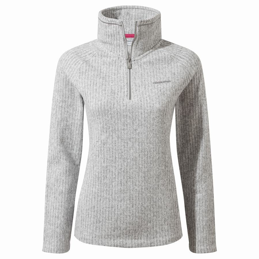 Craghoppers Eveline Half Zip Trøjer Dame Grå | ENL5113GL