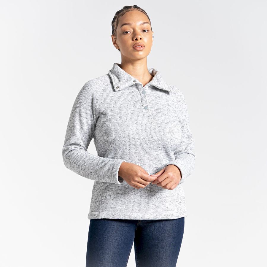 Craghoppers Janeal Half Zip Trøjer Dame Grå | YLJ1867TN