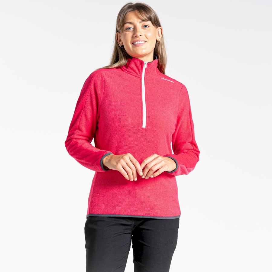 Craghoppers Minerva Half Zip Trøjer Dame Lilla Blomster | ZSL1646VU