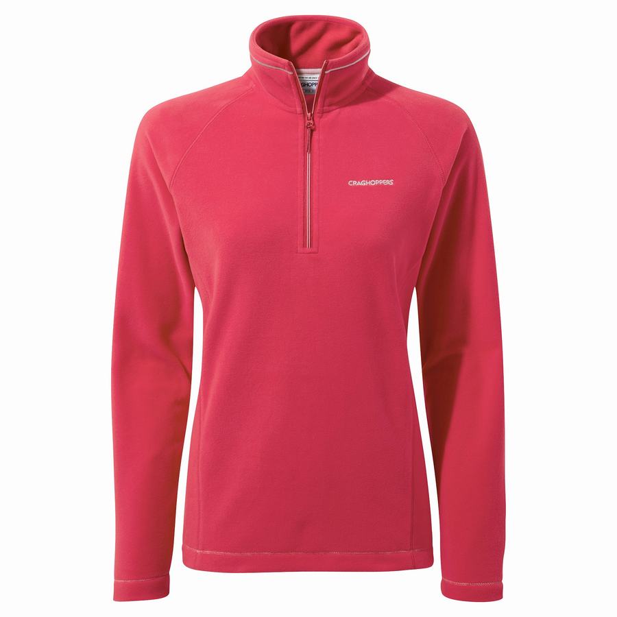 Craghoppers Miska Half Zip Trøjer Dame Lilla Blomster | VCS23100AQ