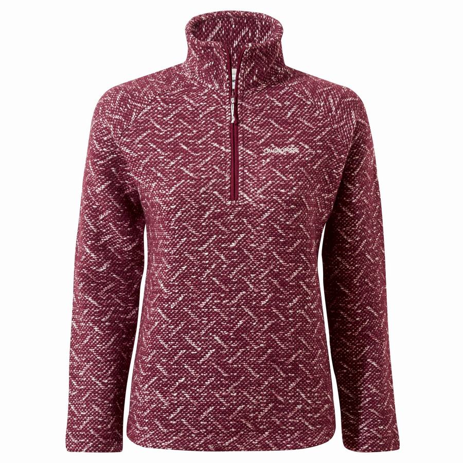 Craghoppers Talladale Half Zip Trøjer Dame Lilla | MME4192HR