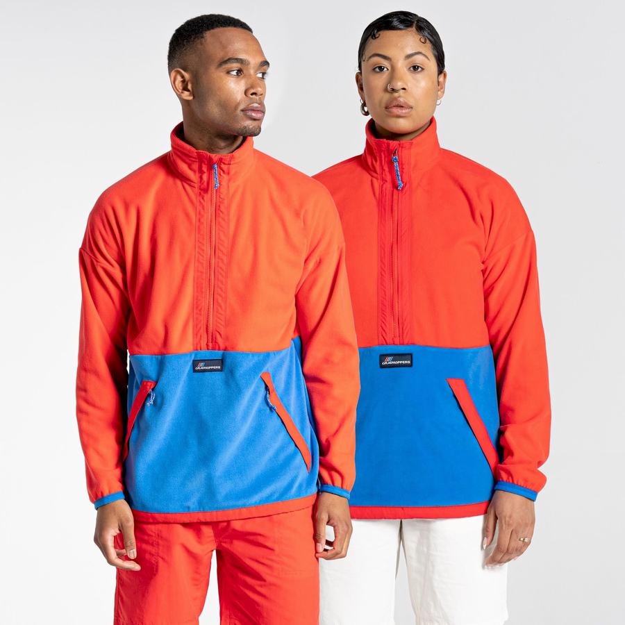 Craghoppers Welwood Half Zip Trøjer Herre Orange Rød Blå | TCL2638VM