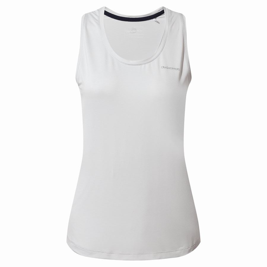 Craghoppers Aliso Vest Top T-shirts Dame Hvide | VCE8978JW