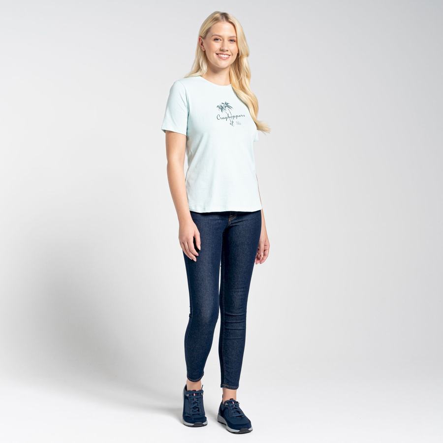 Craghoppers Ally Kort Sleeved T-shirts Dame Grøn | MRV2816ZA