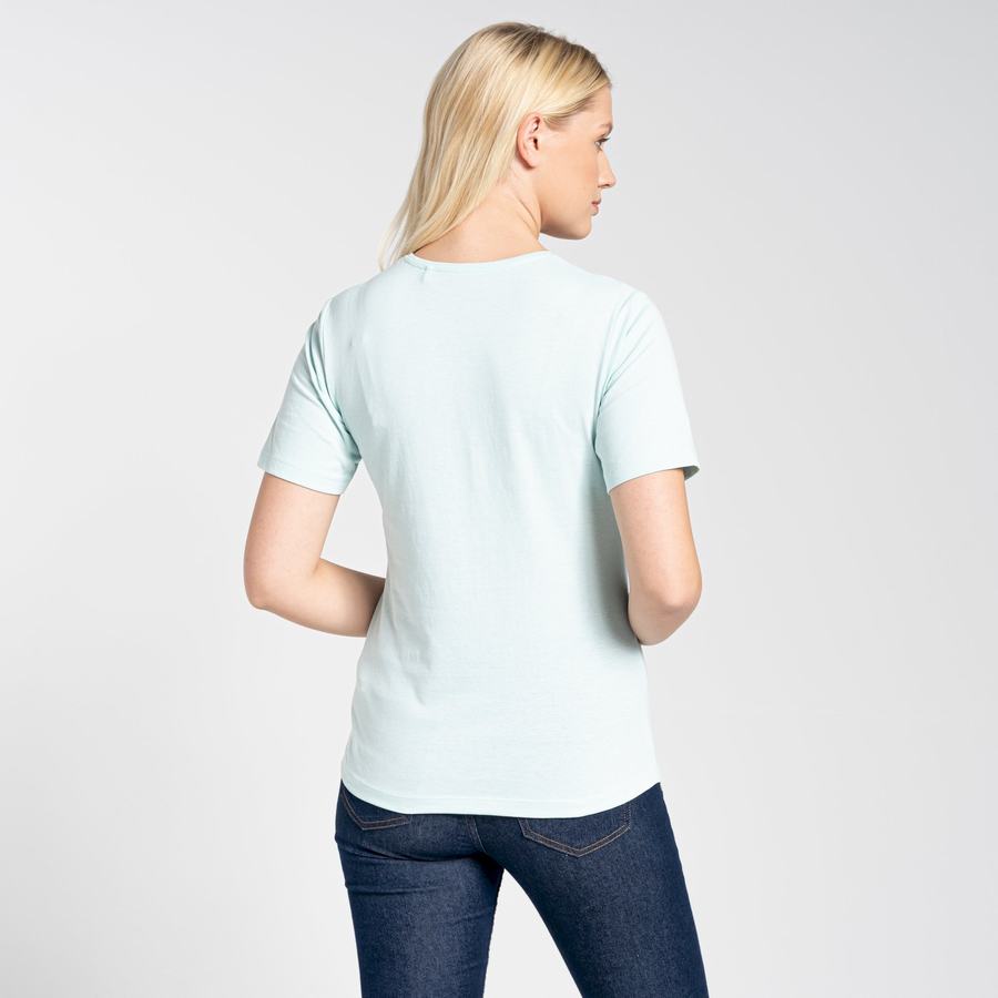 Craghoppers Ally Kort Sleeved T-shirts Dame Grøn | MRV2816ZA