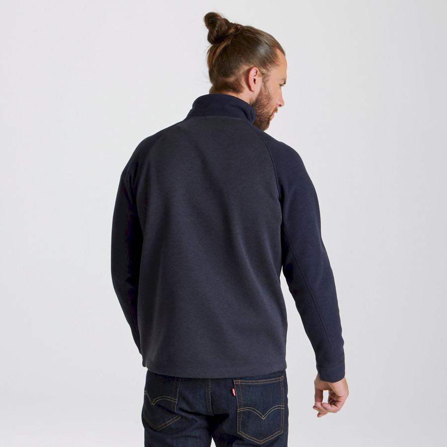 Craghoppers Barker Half Zip Trøjer Herre Grå Blå | XNC8038LS