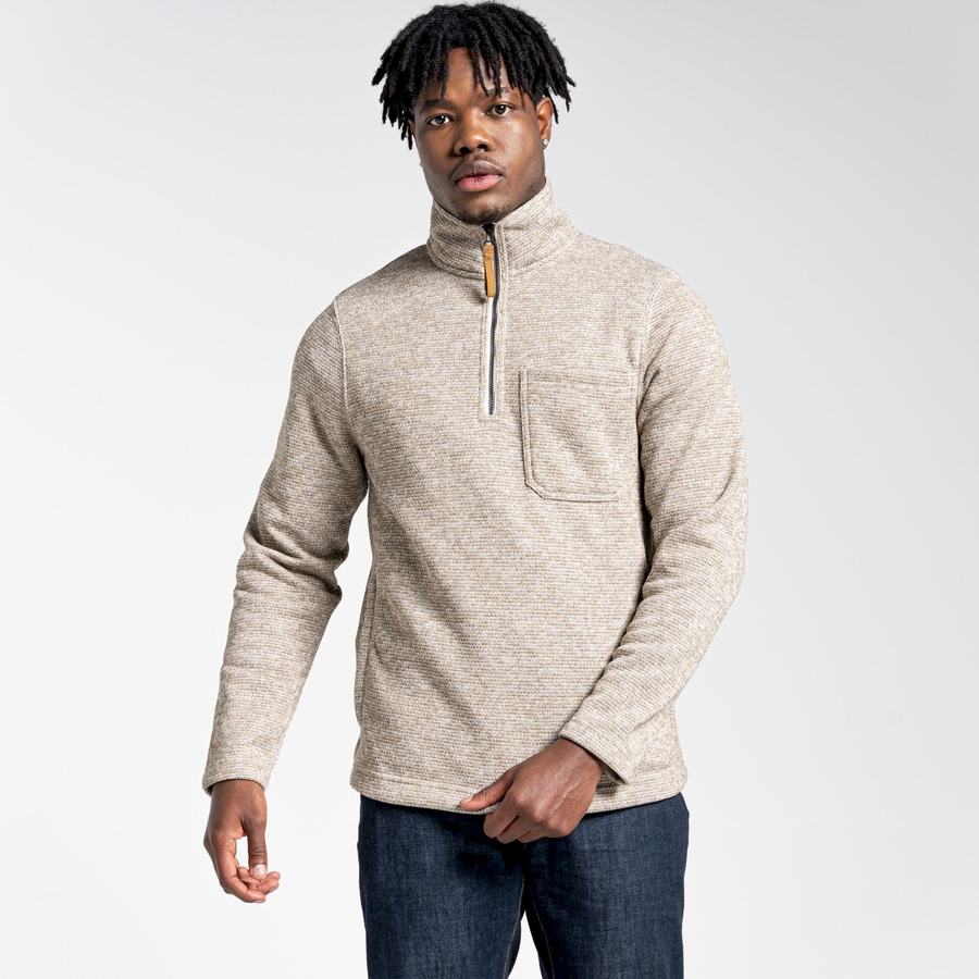 Craghoppers Barona Half Zip Trøjer Herre Beige | POQ8758VP