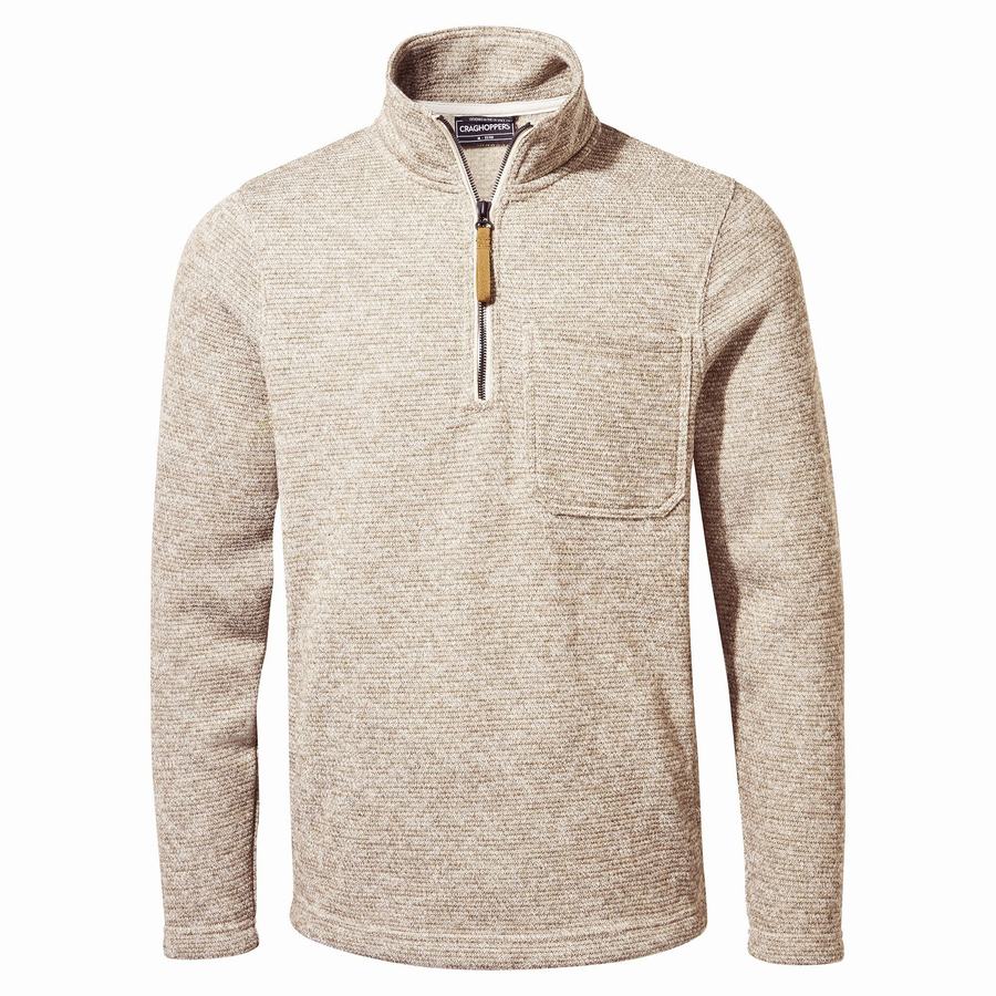 Craghoppers Barona Half Zip Trøjer Herre Beige | POQ8758VP