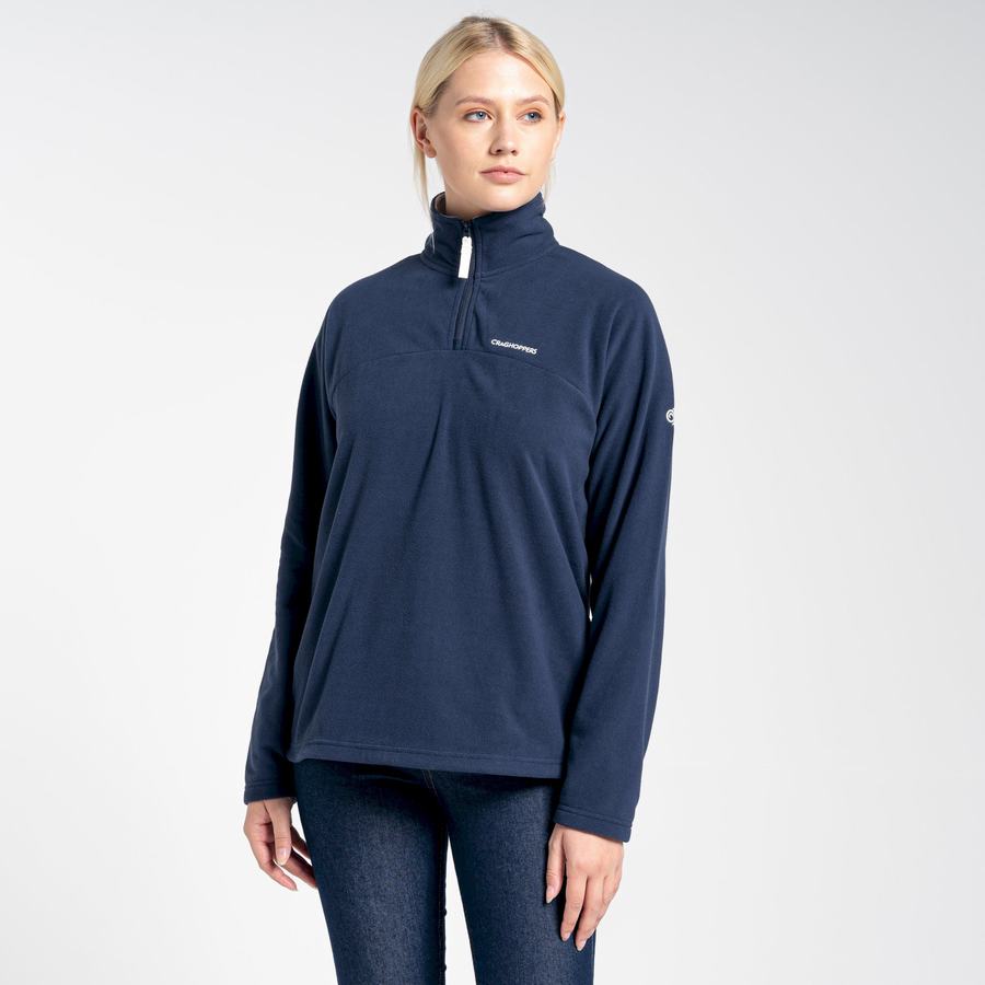 Craghoppers Cabrillo Half Zip Trøjer Dame Blå Mørkeblå | NYX2339AM