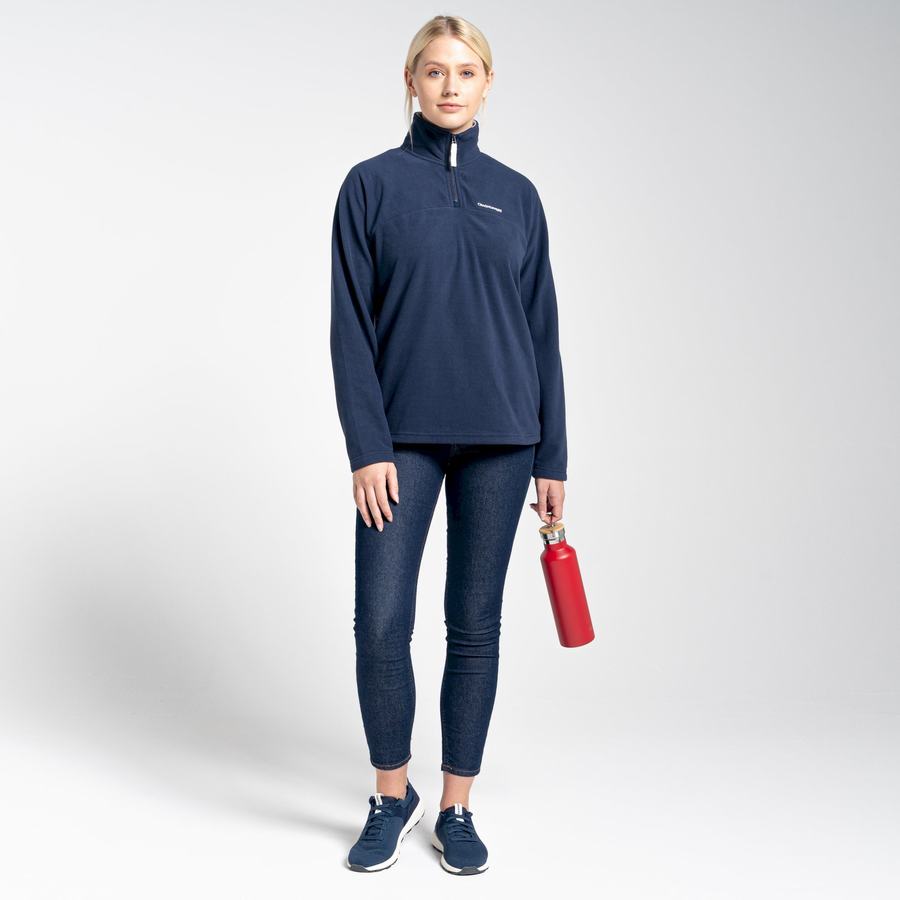 Craghoppers Cabrillo Half Zip Trøjer Dame Blå Mørkeblå | NYX2339AM