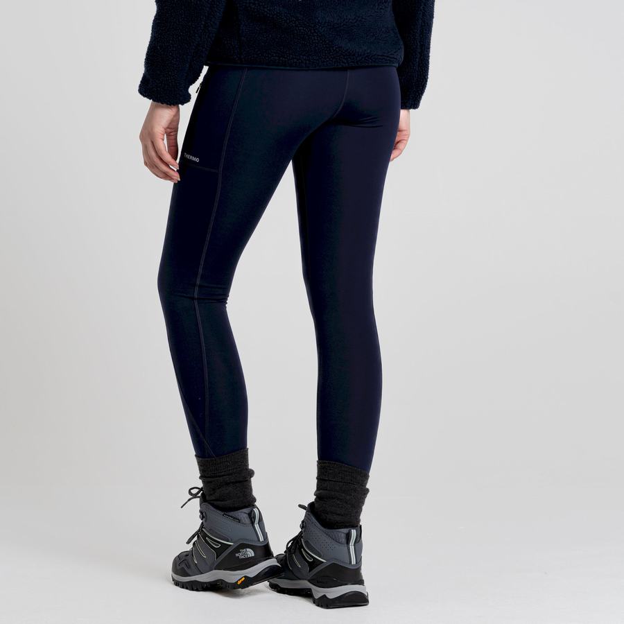 Craghoppers Compression Thermal Leggings Dame Blå Mørkeblå | RAV8461DE