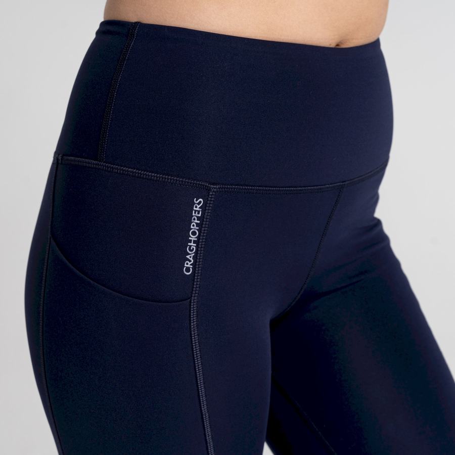 Craghoppers Compression Thermal Leggings Dame Blå Mørkeblå | RAV8461DE