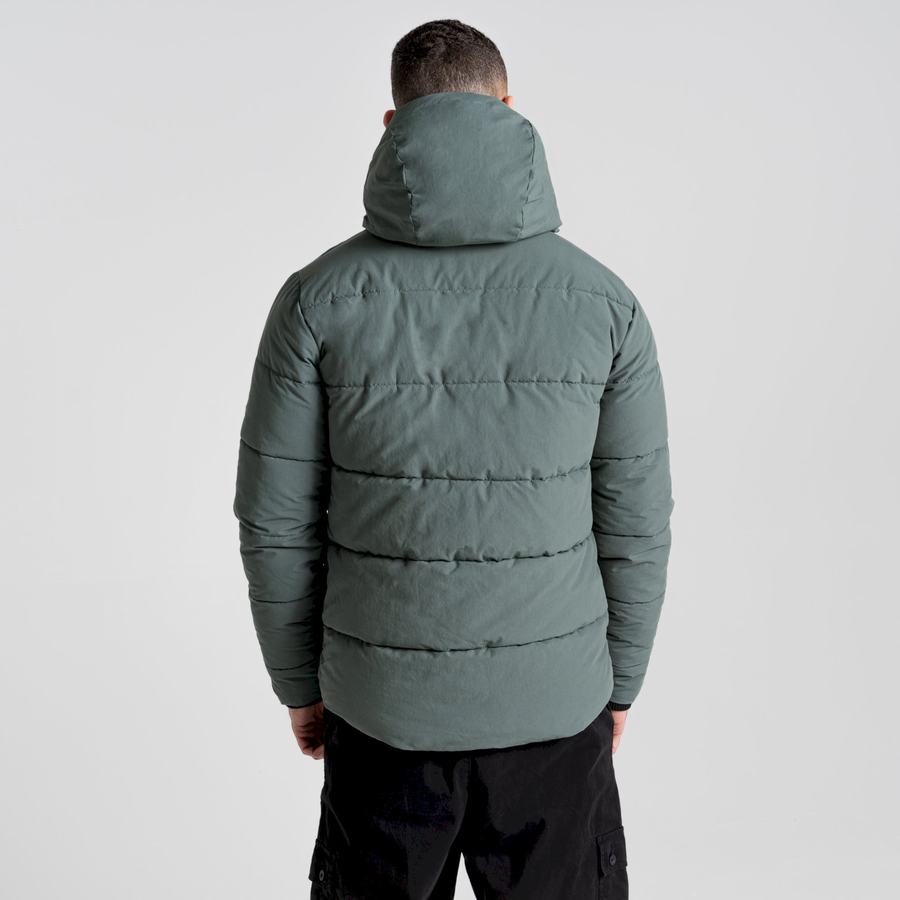 Craghoppers Dunbeath Insulated Hætte Jakker Herre Grøn | MYV4280CW