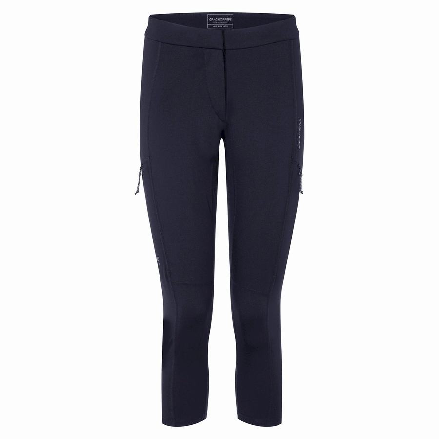 Craghoppers Dynamic Cropped Leggings Dame Mørkeblå | GHA5023RI