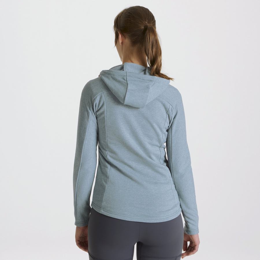 Craghoppers Dynamic Hætte Half Zip T-shirts Dame Grøn Grå | QLR679VU