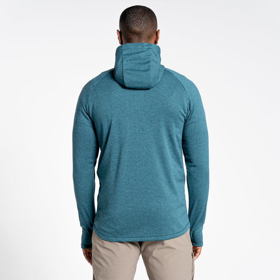 Craghoppers Dynamic Hætte Half Zip Top T-shirts Herre Grøn | HLA7711LU