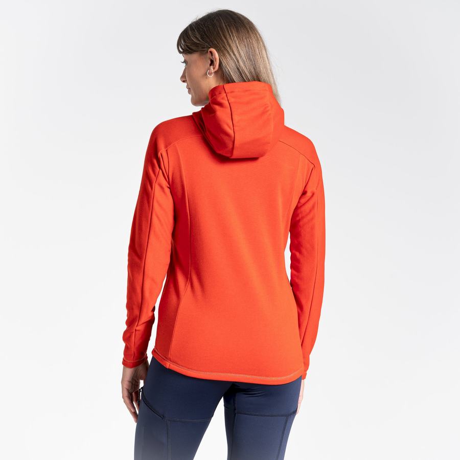 Craghoppers Dynamic Hætte Half Zip Top T-shirts Dame Orange | MLX9231YG