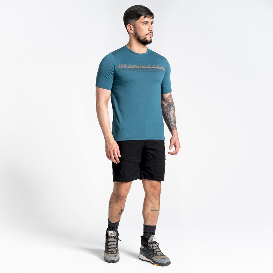 Craghoppers Dynamic Kort Sleeved T-shirts Herre Grøn | KXF9157IK