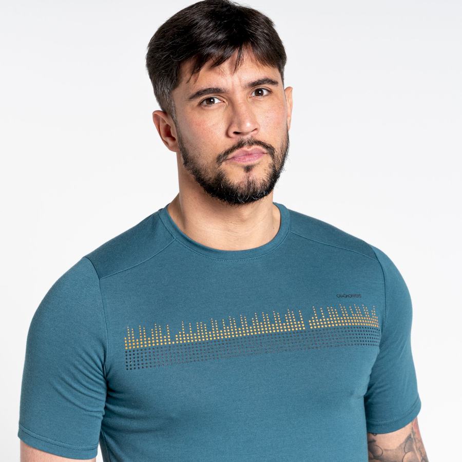 Craghoppers Dynamic Kort Sleeved T-shirts Herre Grøn | KXF9157IK