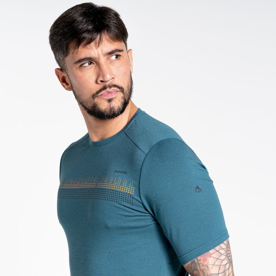 Craghoppers Dynamic Kort Sleeved T-shirts Herre Grøn | KXF9157IK