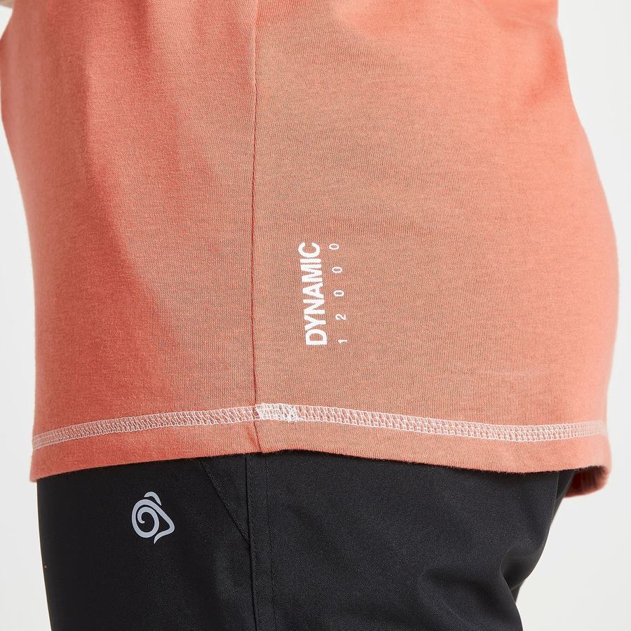 Craghoppers Dynamic Kort Sleeved Warm Ginger T-shirts Dame Orange | RPX901XJ