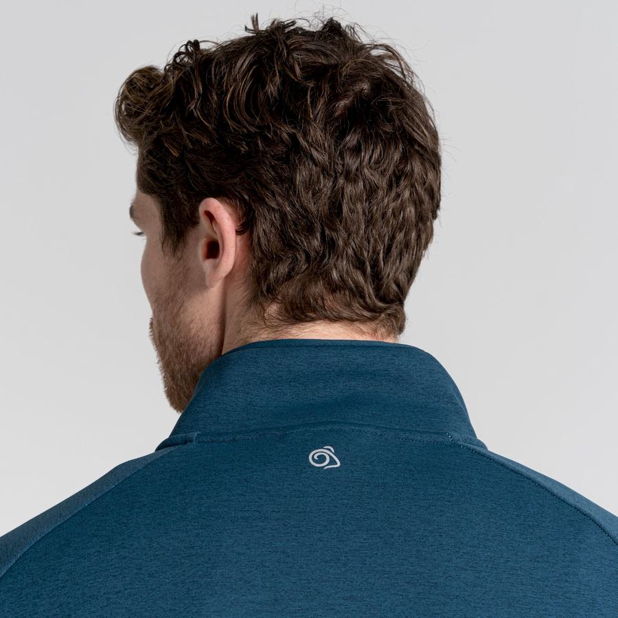 Craghoppers Dynamic Pro Half Zip Trøjer Herre Mørkeblå | BWW1236SI