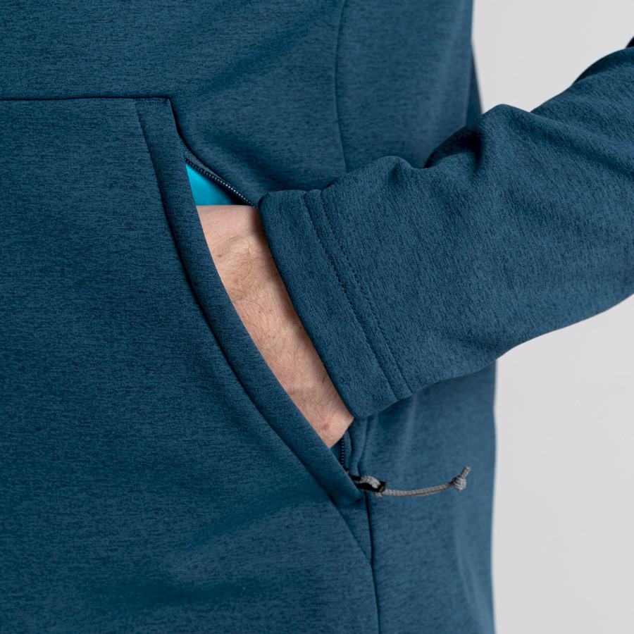 Craghoppers Dynamic Pro Half Zip Trøjer Herre Mørkeblå | BWW1236SI