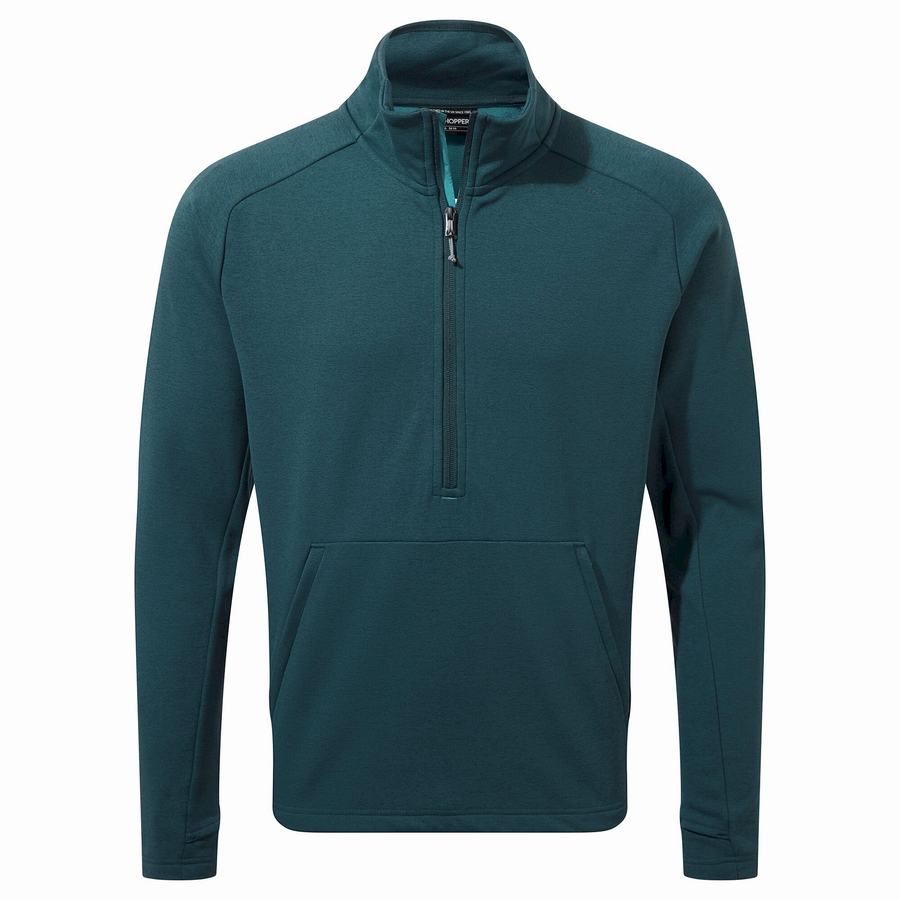 Craghoppers Dynamic Pro Half Zip Trøjer Herre Mørkeblå | BWW1236SI