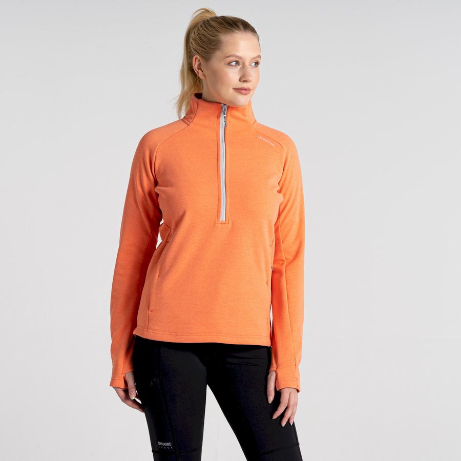 Craghoppers Dynamic Pro Half Zip Trøjer Dame Koral | EAN9215PO