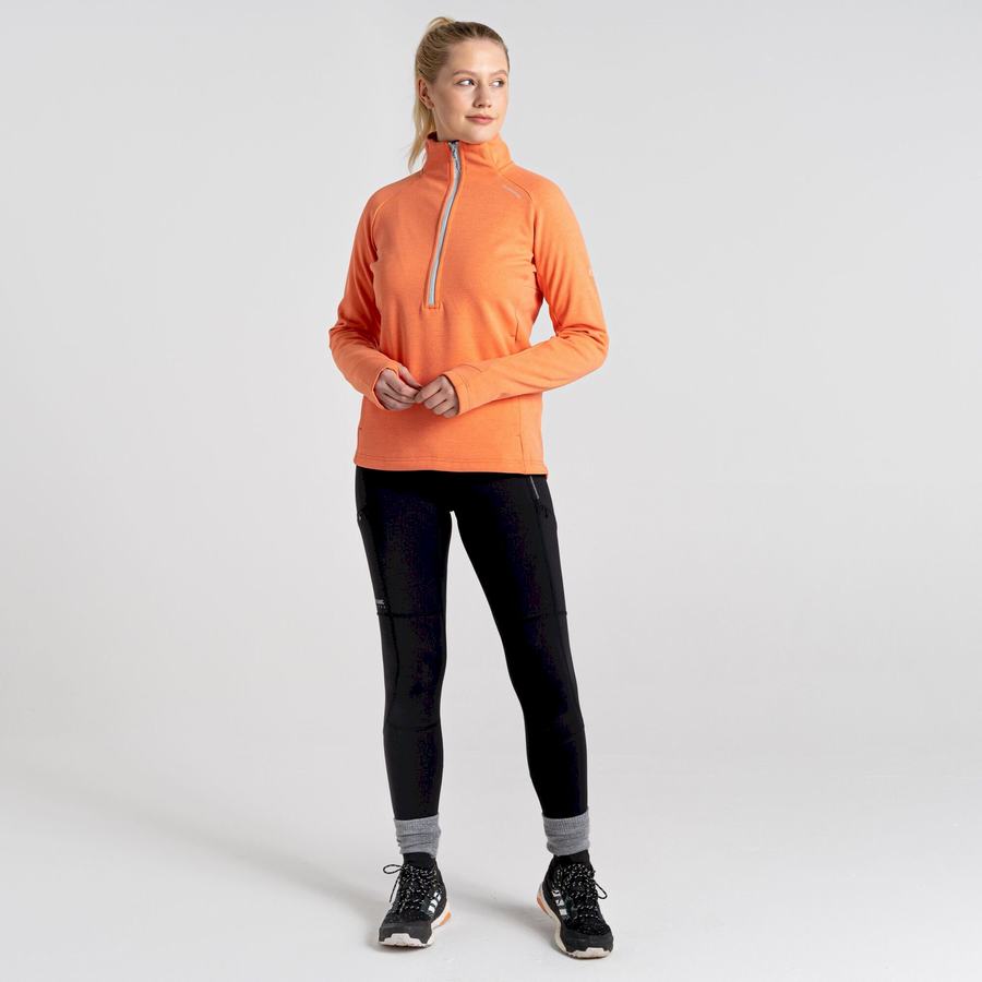 Craghoppers Dynamic Pro Half Zip Trøjer Dame Koral | EAN9215PO