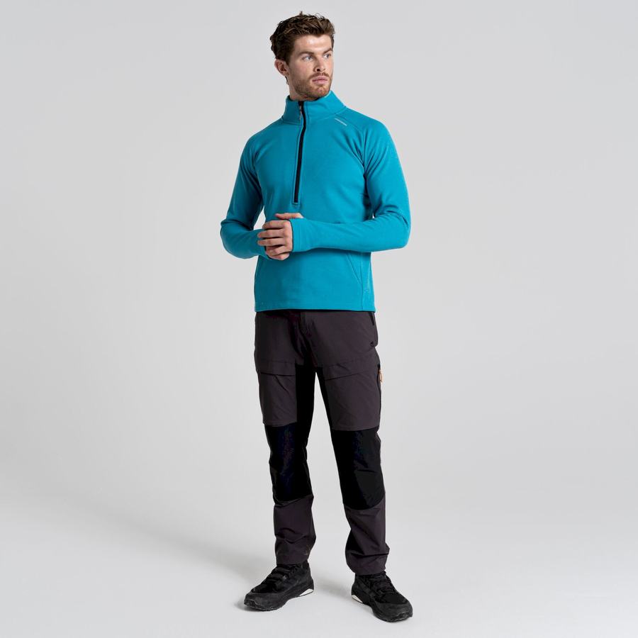 Craghoppers Dynamic Pro Half Zip Trøjer Herre Blå | GGH872CQ