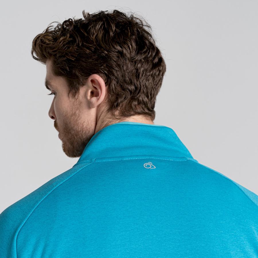 Craghoppers Dynamic Pro Half Zip Trøjer Herre Blå | GGH872CQ