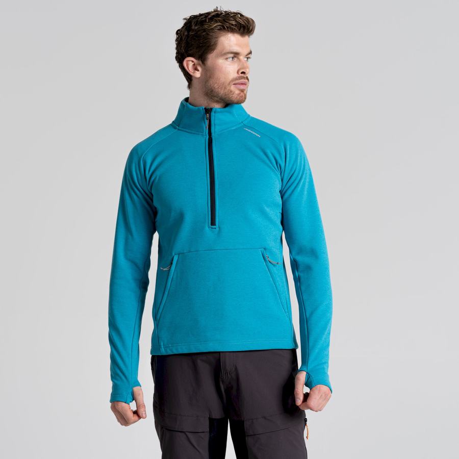 Craghoppers Dynamic Pro Half Zip Trøjer Herre Blå | GGH872CQ