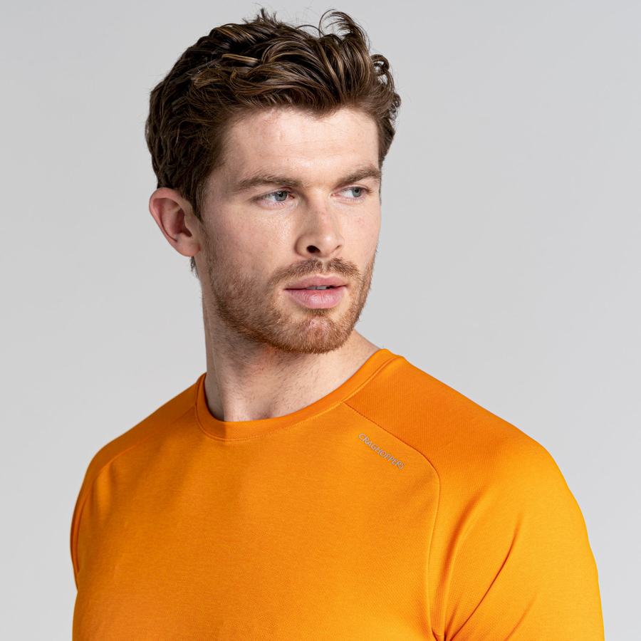 Craghoppers Dynamic Pro Kort Sleeved T-shirts Herre Orange | BYD7449RM