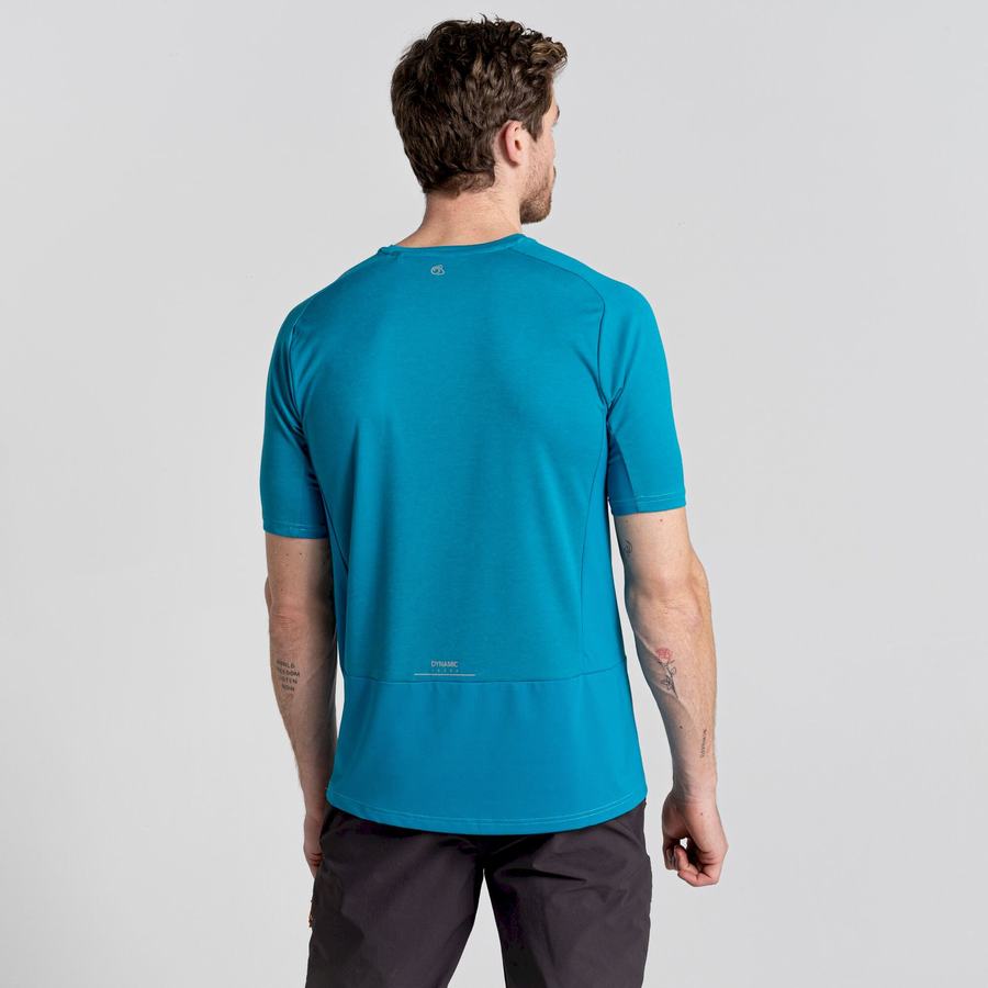 Craghoppers Dynamic Pro Kort Sleeved T-shirts Herre Blå | JGG8459PD