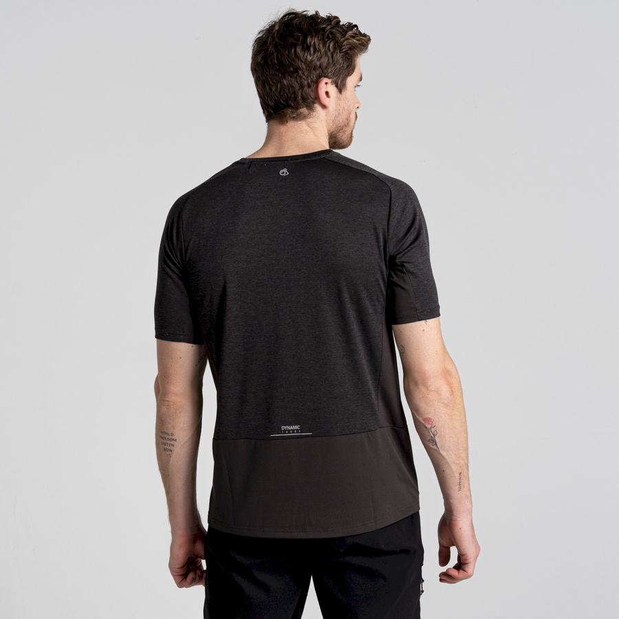 Craghoppers Dynamic Pro Kort Sleeved T-shirts Herre Sort | YXF5675RX