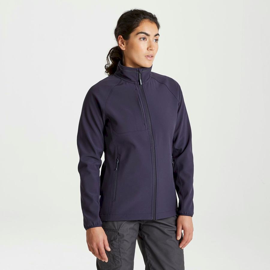 Craghoppers Expert Basecamp Softshell Jakker Dame Mørkeblå | MWW8637TE