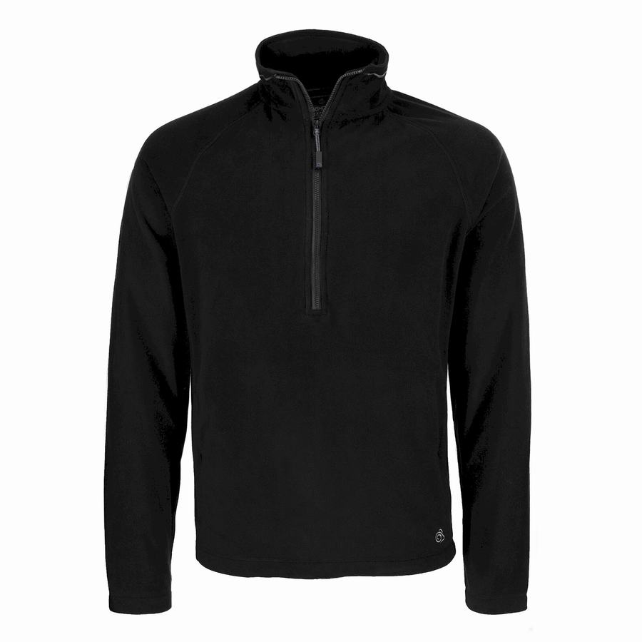 Craghoppers Expert Corey 200 Half Zip Trøjer Herre Sort | ZED3868EK