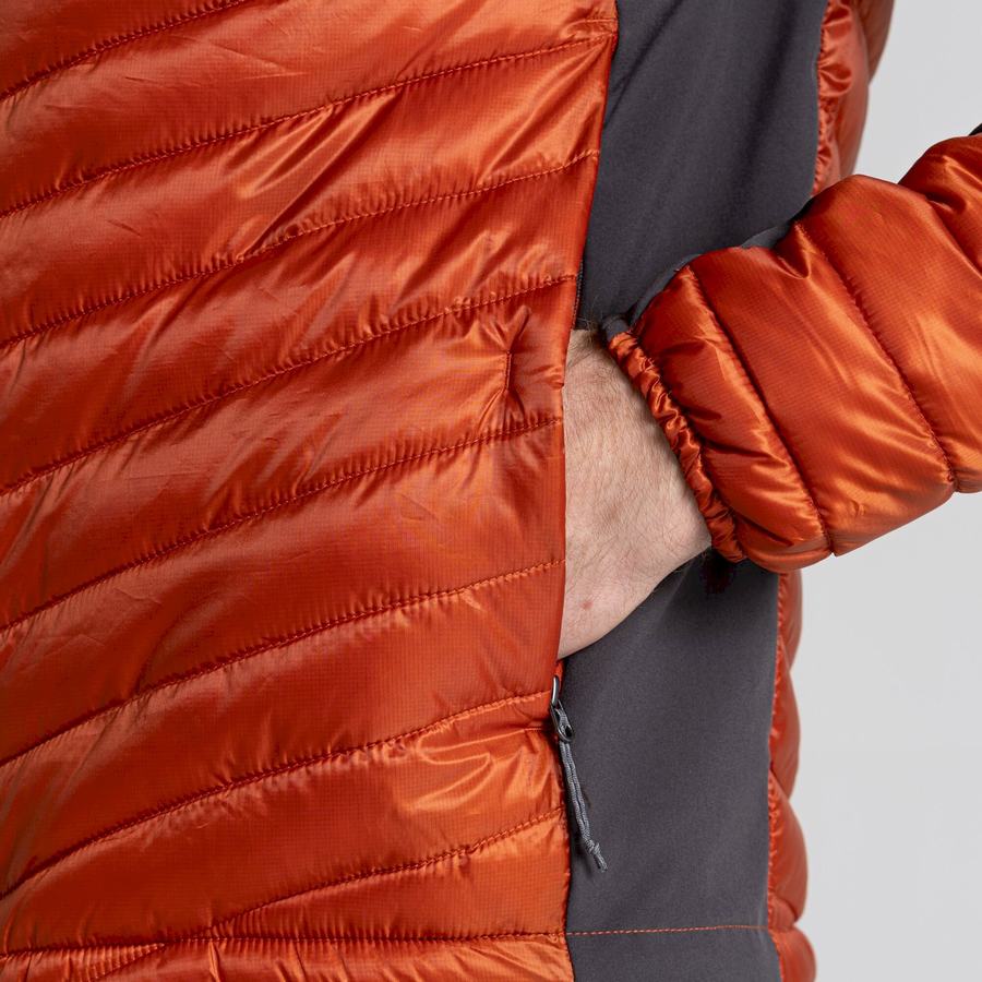 Craghoppers ExpoLite Insulated Hætte Jakker Herre Orange | ABN9928XT