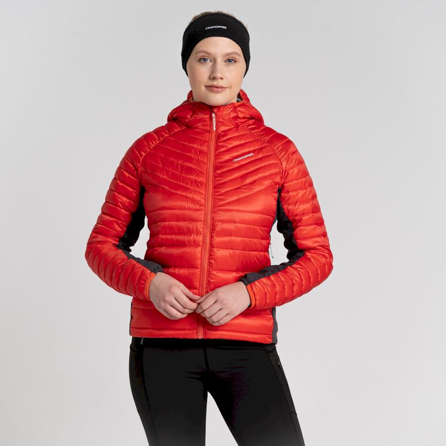 Craghoppers ExpoLite Insulated Hætte Jakker Dame Orange | KZV6632HO