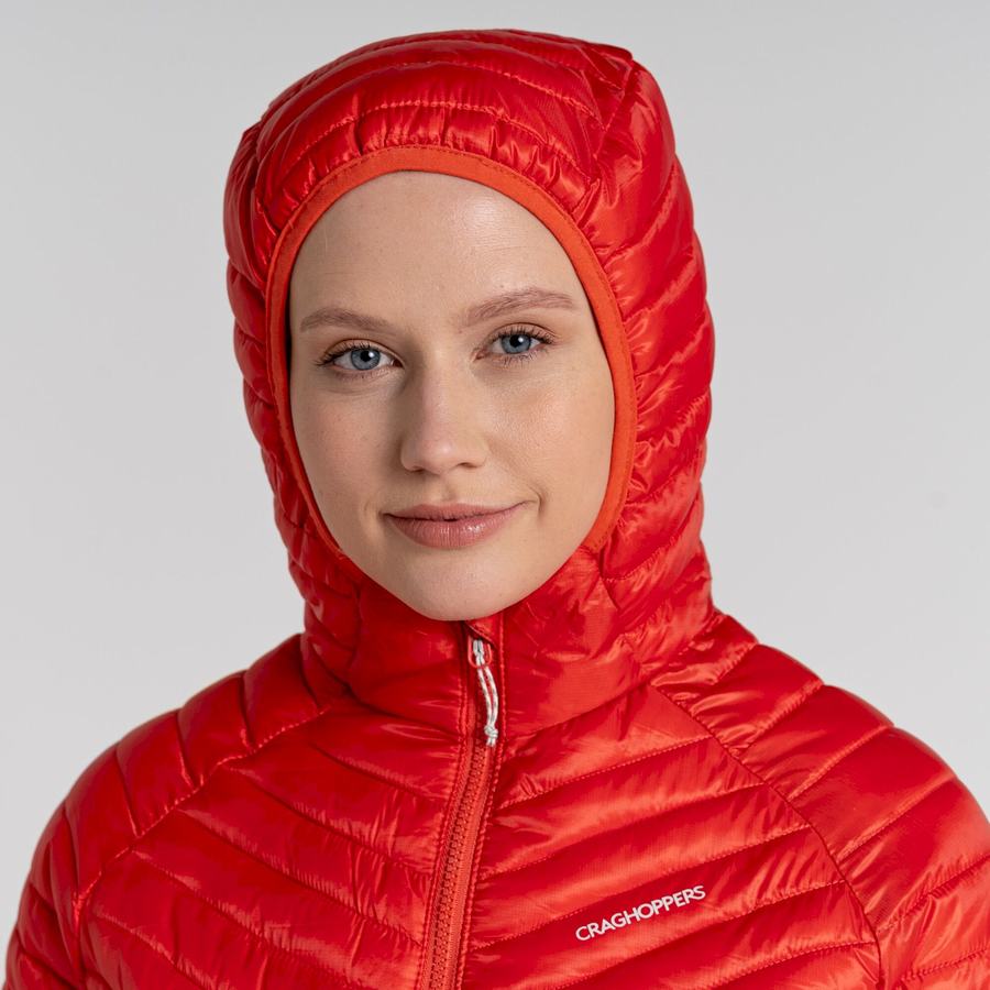 Craghoppers ExpoLite Insulated Hætte Jakker Dame Orange | KZV6632HO