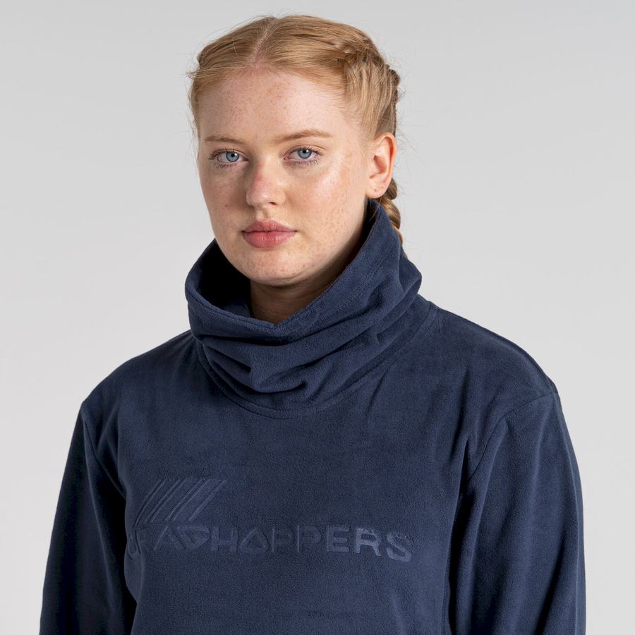 Craghoppers Frey Overhead Sweatshirts Dame Blå Mørkeblå | XYU1288AW