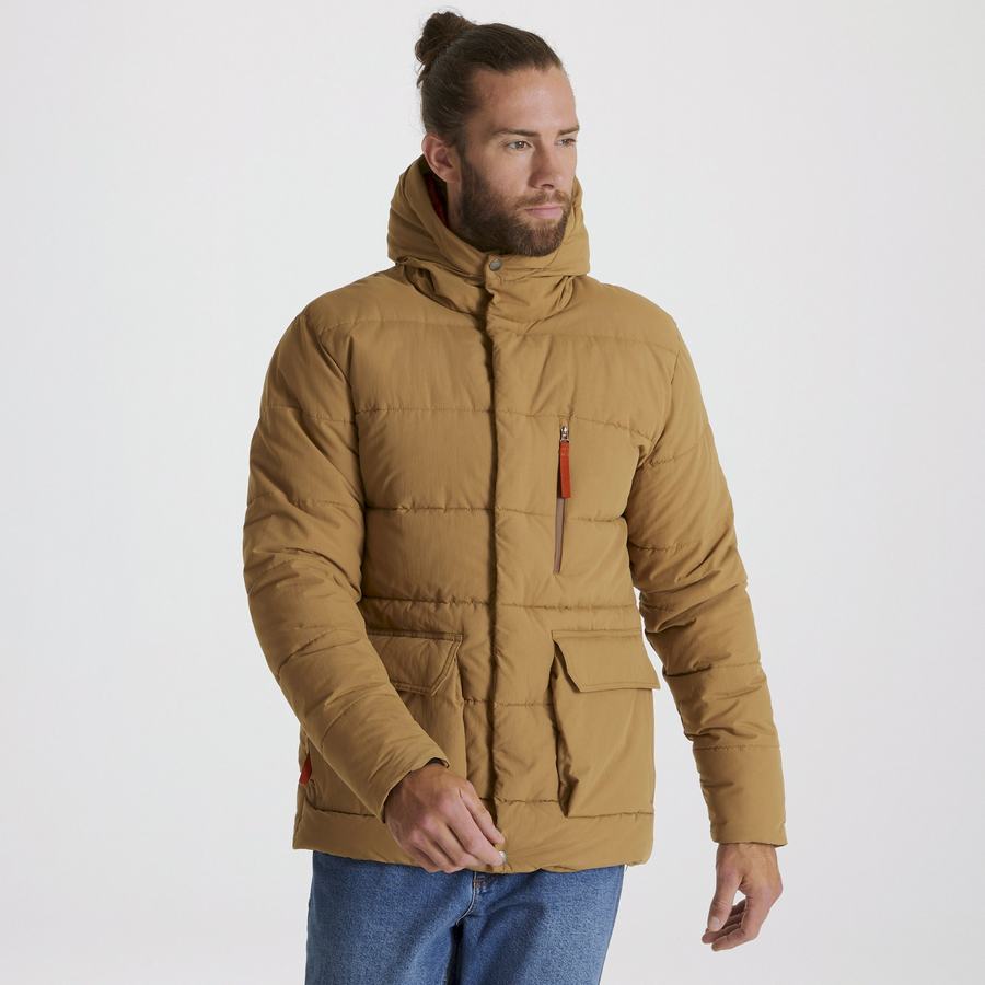 Craghoppers Insulated Cromarty Jakker Herre Mørkekhaki | HGZ2190OM