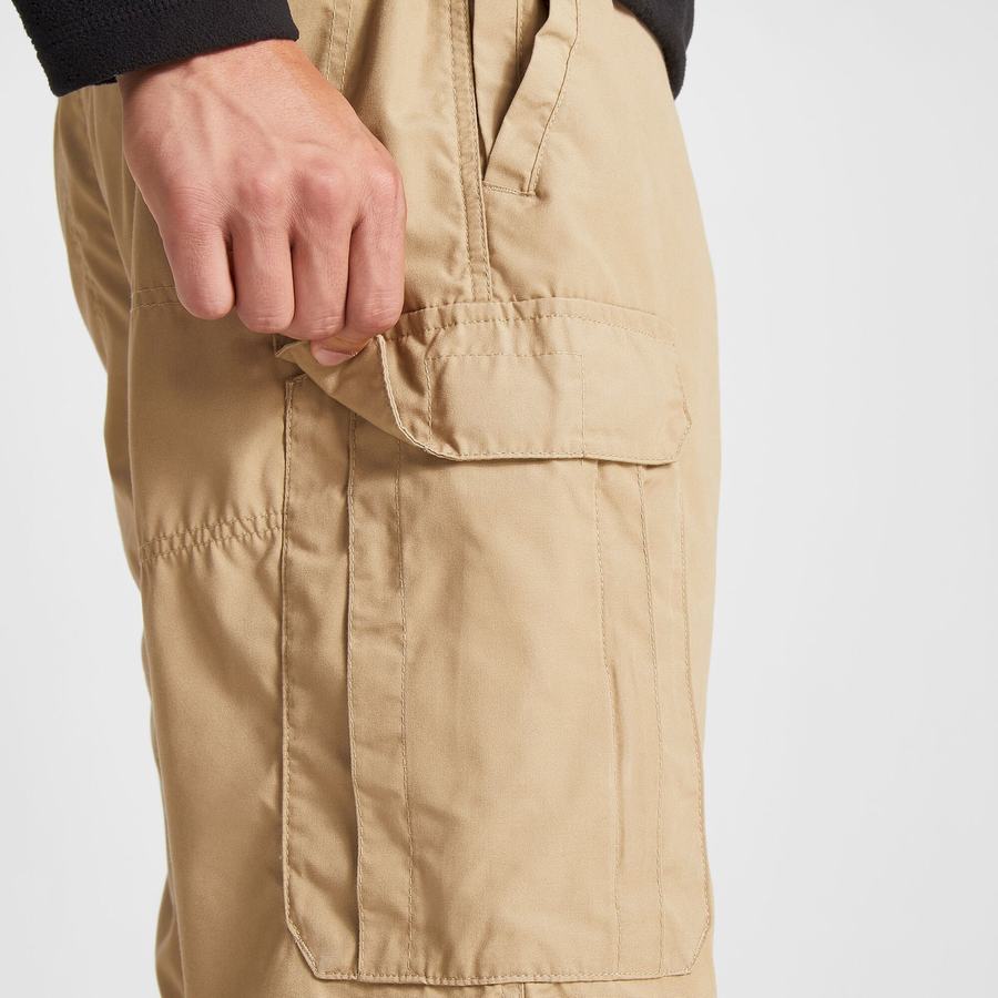 Craghoppers Kiwi Long Shorts Herre Khaki | AME7127GJ