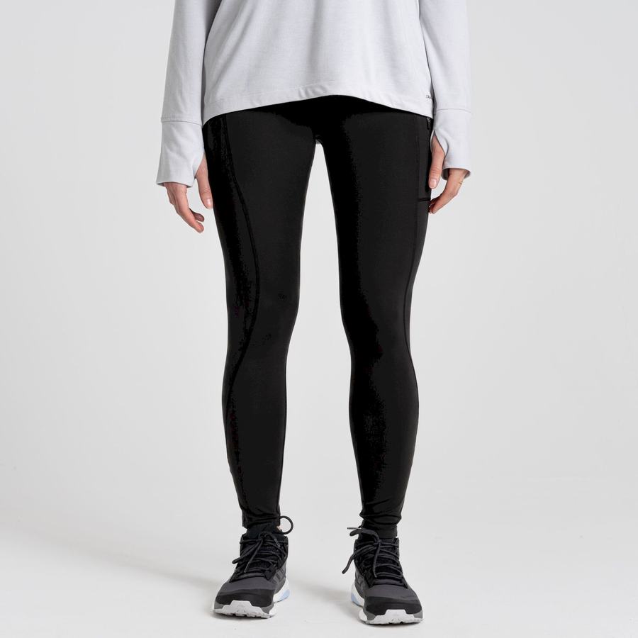 Craghoppers Kiwi Pro Leggings Dame Sort | NZP2361IP