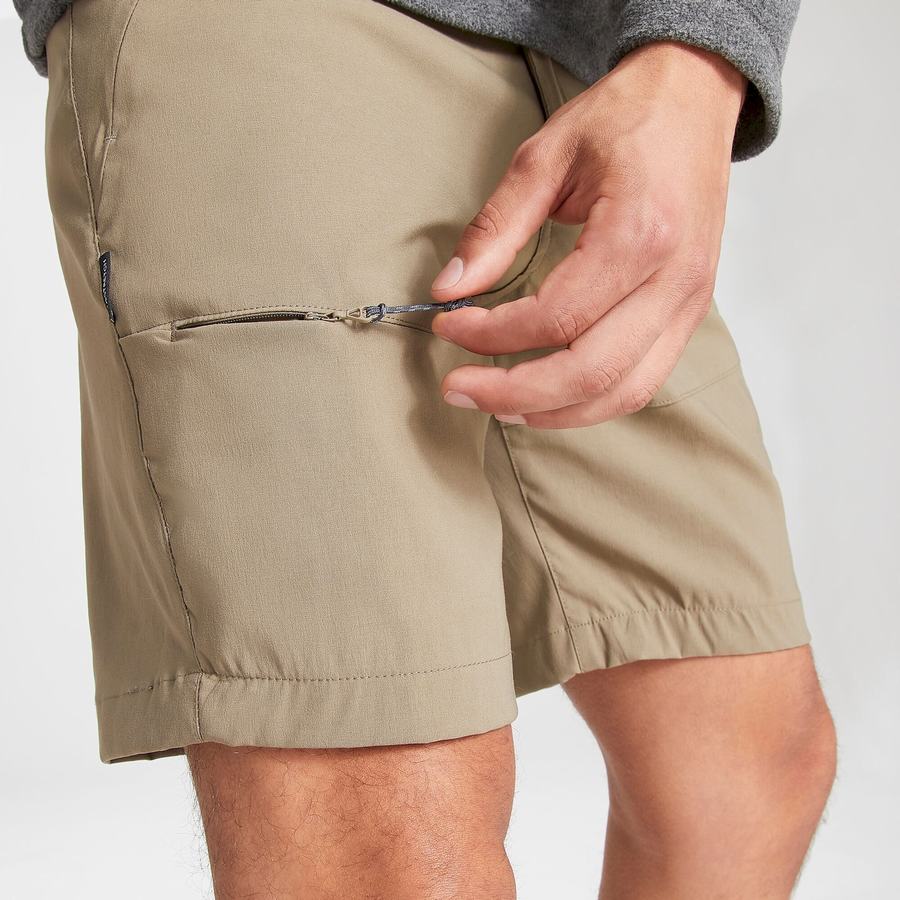 Craghoppers Kiwi Pro Shorts Herre Khaki | SUY8411RD