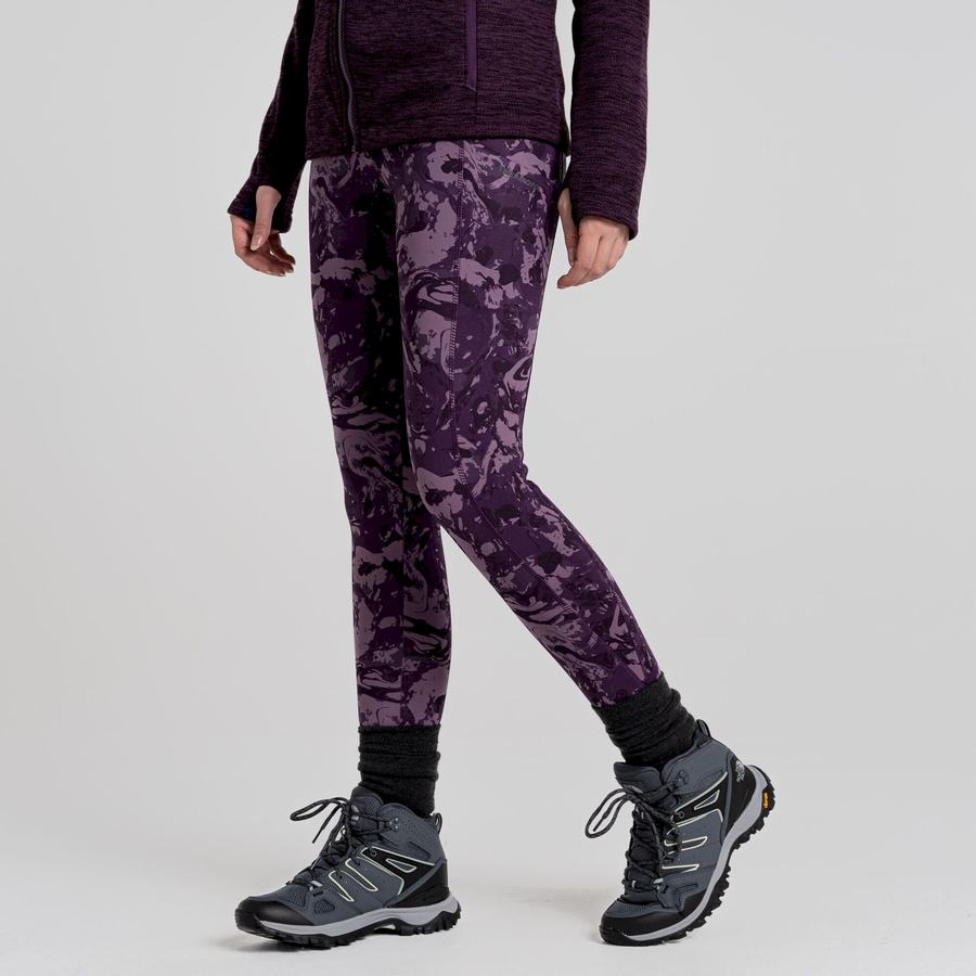 Craghoppers Kiwi Thermal Leggings Dame Lilla | EAG4279ZI