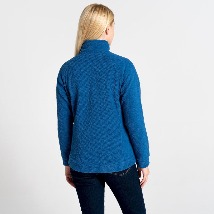 Craghoppers Lilian Half Zip Trøjer Dame Blå | NKS9573YW