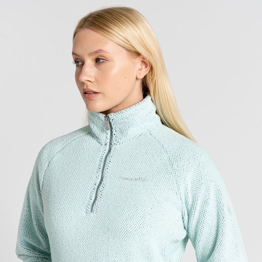 Craghoppers Lilian Half Zip Trøjer Dame Grøn | SVB4371PC