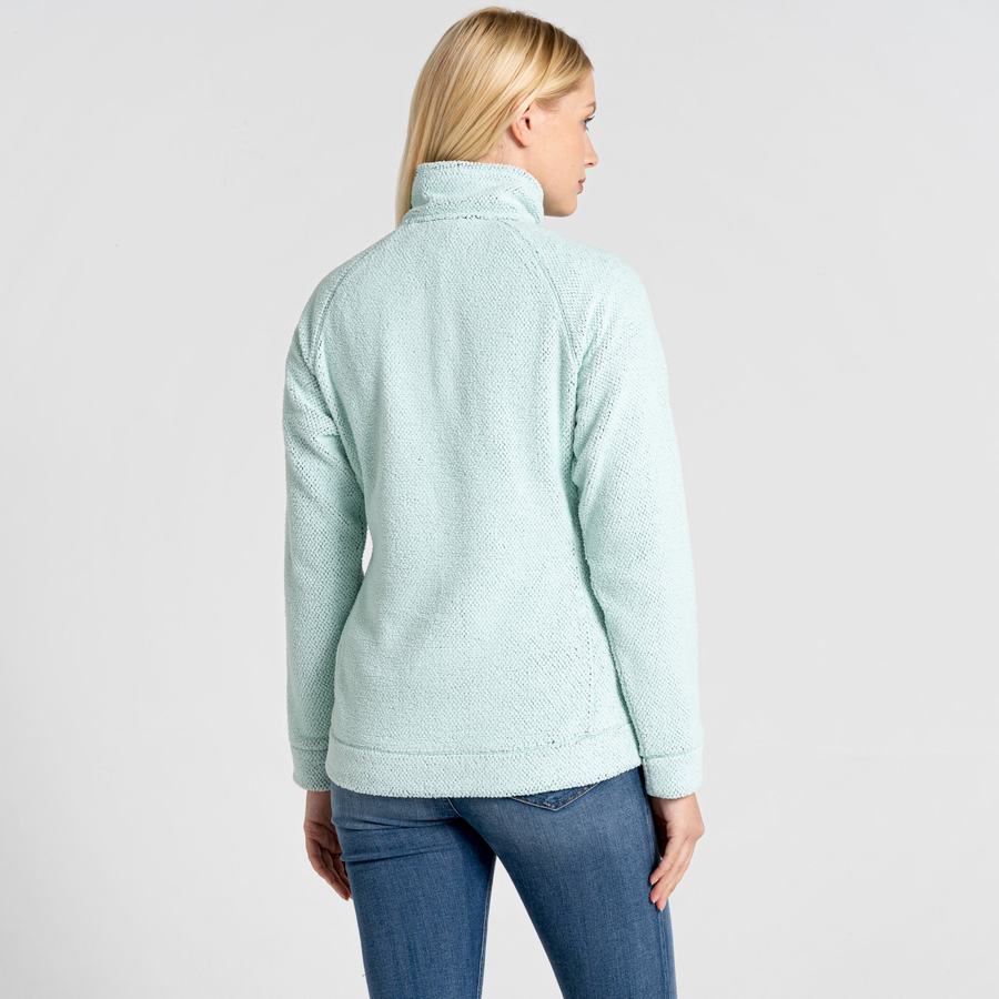 Craghoppers Lilian Half Zip Trøjer Dame Grøn | SVB4371PC